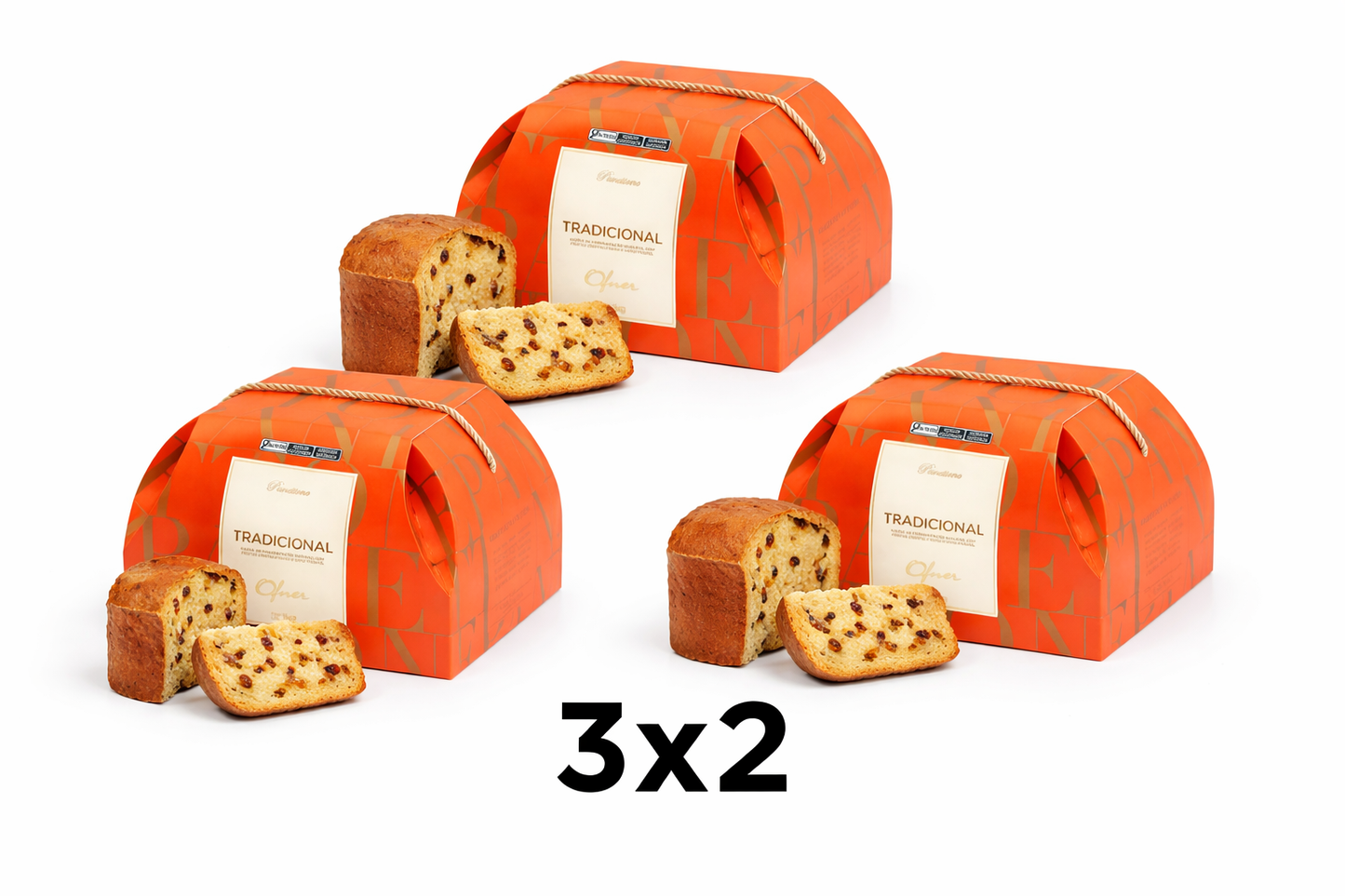 OFERTA!! 3 x 2 Panettone Genoves - Tradicional de Frutas 1Kg