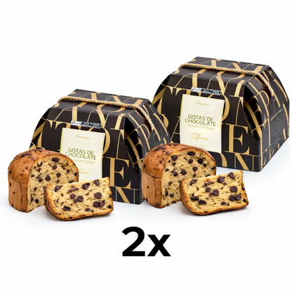 OFERTA!! 2 x Panettone Genoves - Gotas de Chocolate 750grs