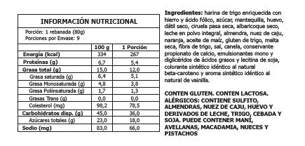 Panettone Genoves - Damasco y Datiles 750grs
