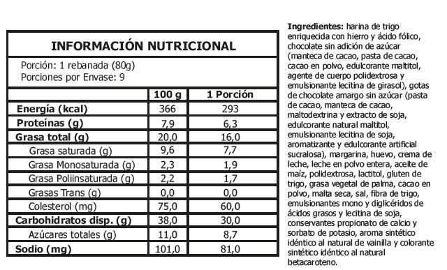 Panettone Genoves - Mouse de Chocolate Zero 500grs